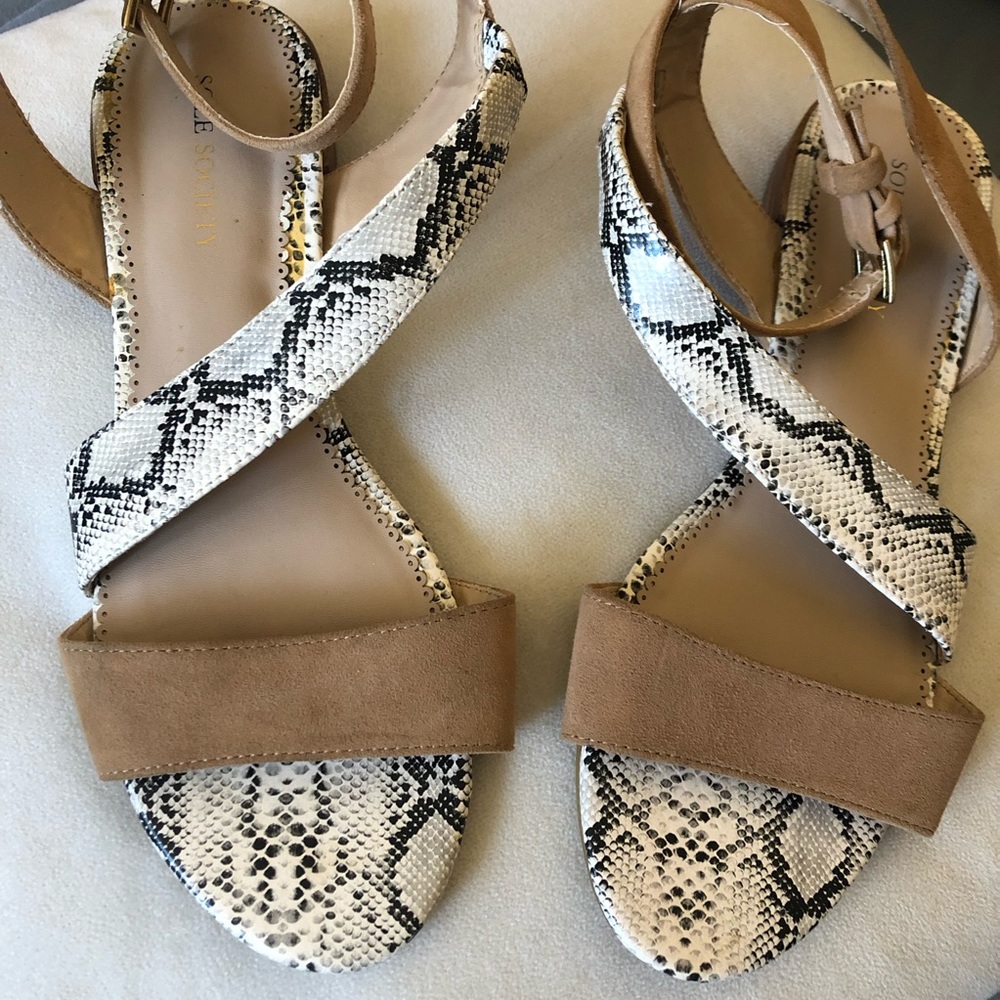 Sole Society Sandals snake print - Picture 4 of 8